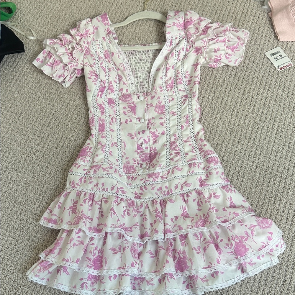 Floral Ruffle Sleeve Top - Picture 3 of 5